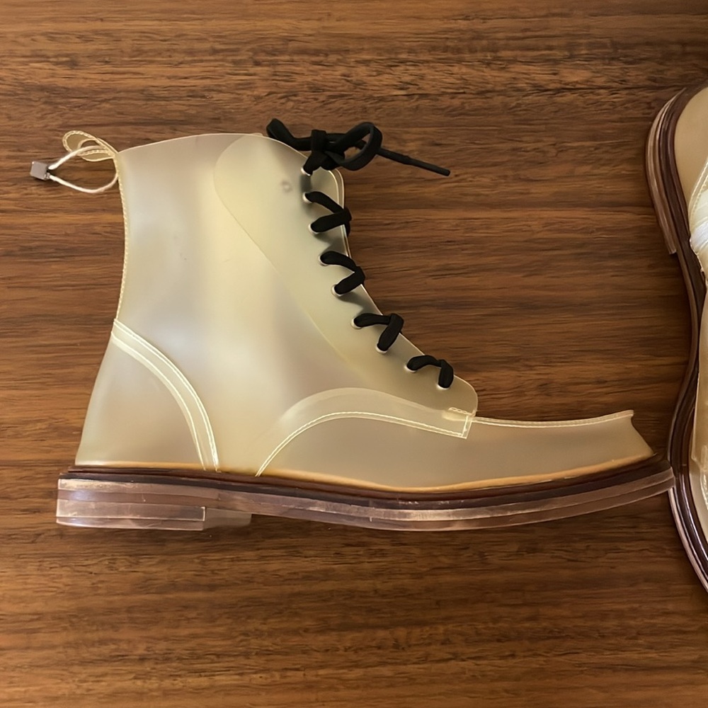 Maison Margiela MM6 Clear Combat Boots Size 37 - Picture 4 of 10